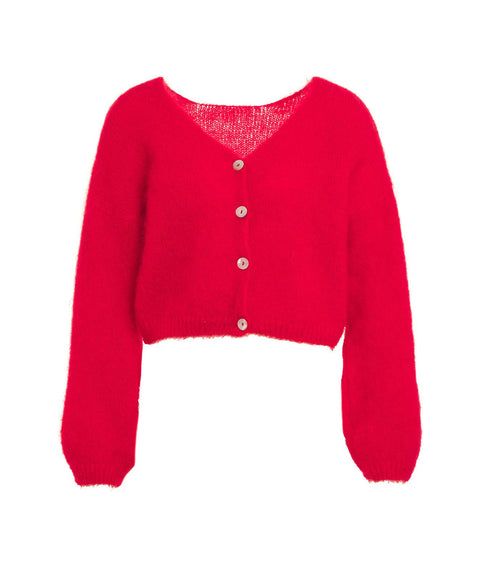 Cardigan in maglia 'Cornelia' #rosso