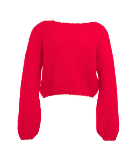 Cardigan in maglia 'Cornelia' #rosso