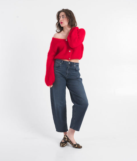 Cardigan in maglia 'Cornelia' #rosso