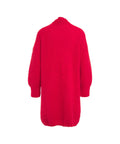 Cardigan in maglia di alpaca #rosso