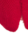 Cardigan in maglia di alpaca #rosso