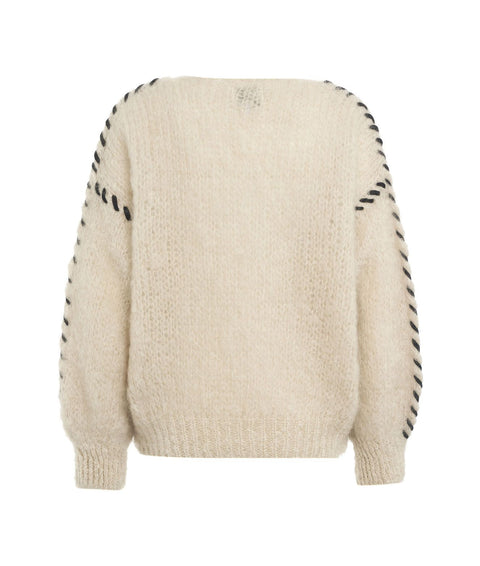 Maglione in Mohair #beige