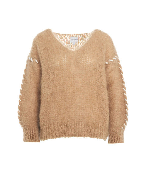 Maglione in Mohair #marrone