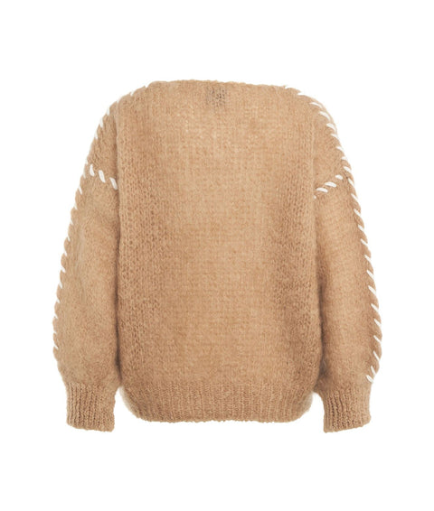 Maglione in Mohair #marrone