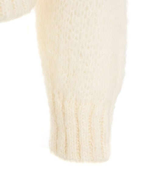 Maglione in Alpaca 'Leonnie' #bianco