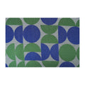 Sciarpa jacquard con motivo Bauhaus intrecciato #blu