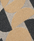 Sciarpa jacquard con motivo Bauhaus intrecciato #marrone