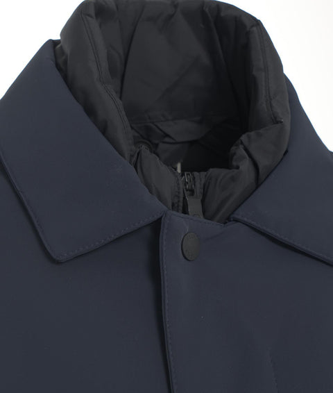 Cappotto Mackintosh imbottito 'Akkaido' #blu