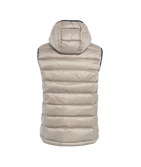 Gilet in piuma trapuntato #grigio