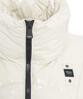 Gilet lucido in eco piuma #bianco