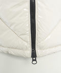 Gilet lucido in eco piuma #bianco