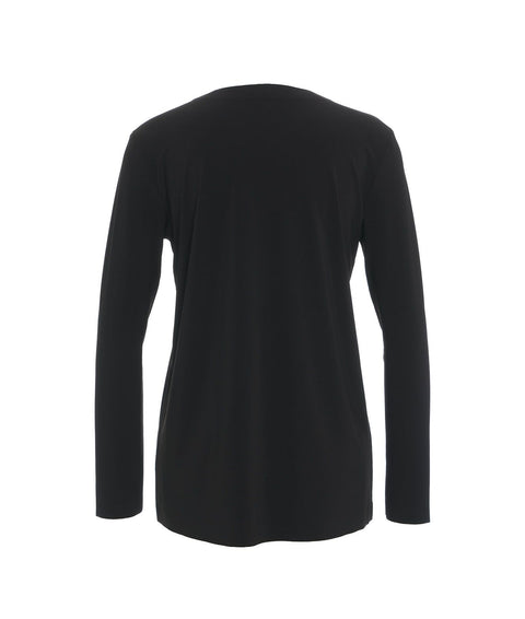 Shirt con girocollo #nero