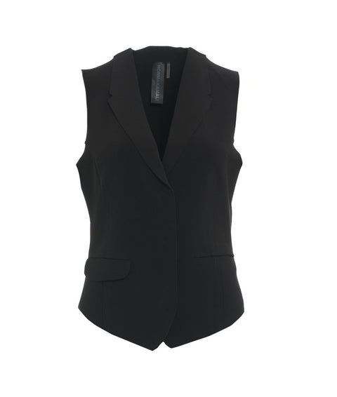 Gilet monopetto #nero