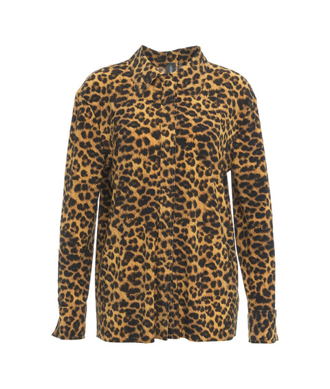 Camicetta con stampa animalier #marrone