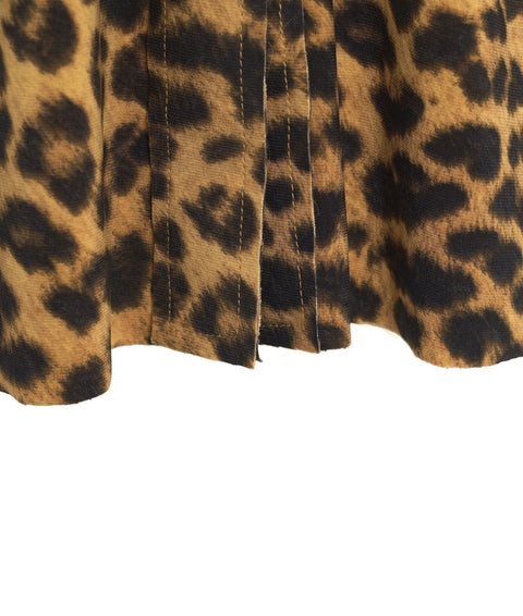 Camicetta con stampa animalier #marrone