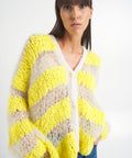 Cardigan in maglia 'Gler' #giallo