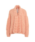 Cardigan in alpaca 'Fjalga' #pink