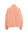 Cardigan in alpaca 'Fjalga' #pink