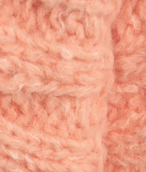 Cardigan in alpaca 'Fjalga' #pink