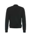 Pullover in maglia con collo a polo in lana vergine #nero