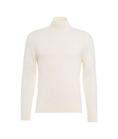 Maglione in lana vergine #bianco