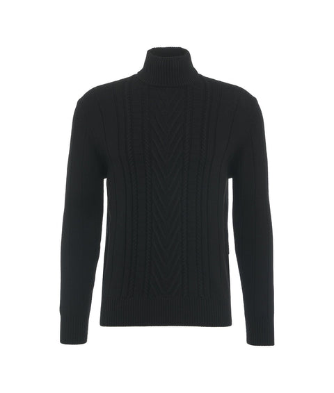 Maglione in lana vergine #nero