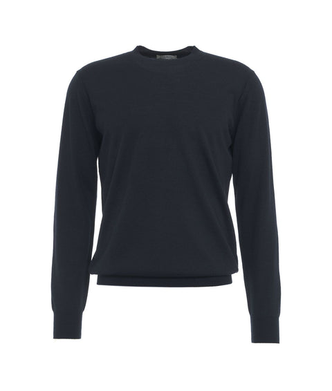 Maglia Extralight Knit con scollo rotondo #blu