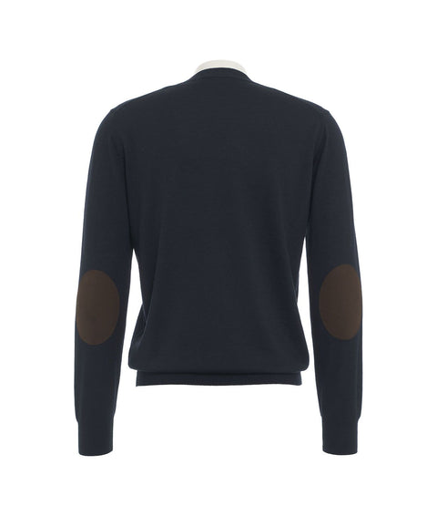 Maglia Extralight Knit con scollo rotondo #blu