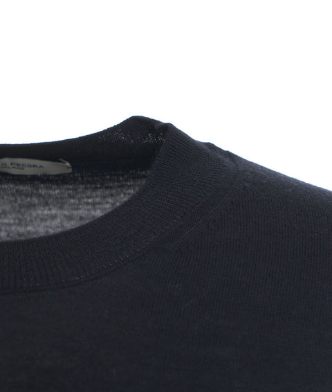 Maglia Extralight Knit con scollo rotondo #blu