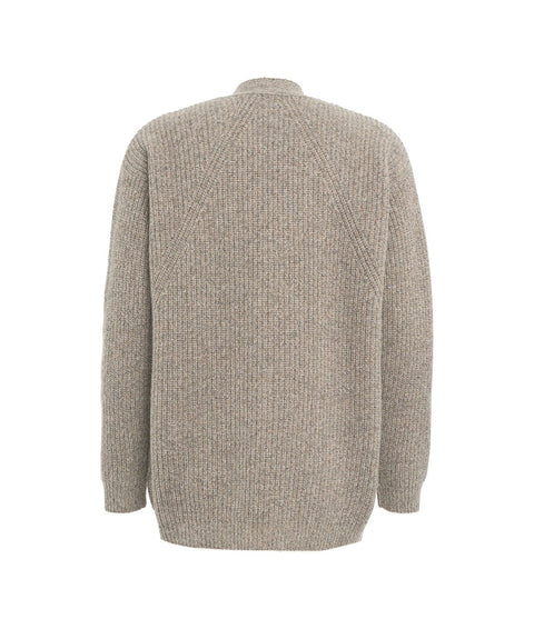 Cardigan in maglia #grigio