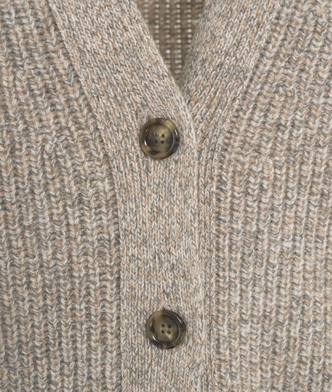 Cardigan in maglia #grigio