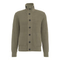 Cardigan in maglia di misto lana #verde