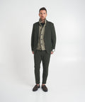 Cardigan in maglia di misto lana #verde