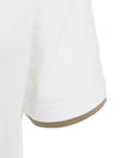 T-shirt con doppio orlo #bianco