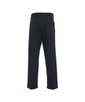 Pantaloni con orlo risvoltato #blu