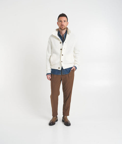 Chino relaxed fit 'Duomo' #marrone