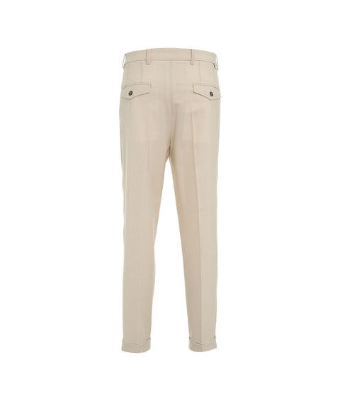 Pantalone chino relaxed fit #bianco