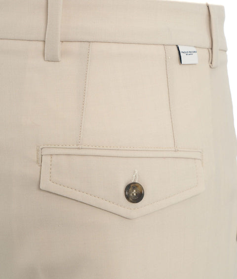 Pantalone chino relaxed fit #bianco