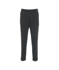 Chino relaxed fit 'Duomo' glencheck #grigio