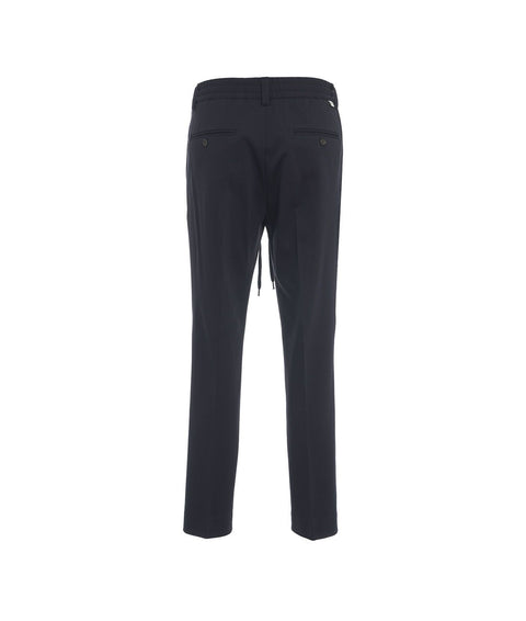 Pantaloni chino con coulisse 'Brera' #blu