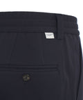 Pantaloni chino con coulisse 'Brera' #blu