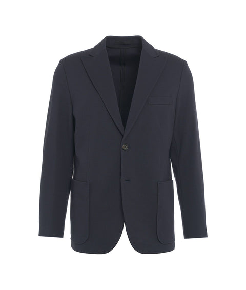 Blazer monopetto #blu