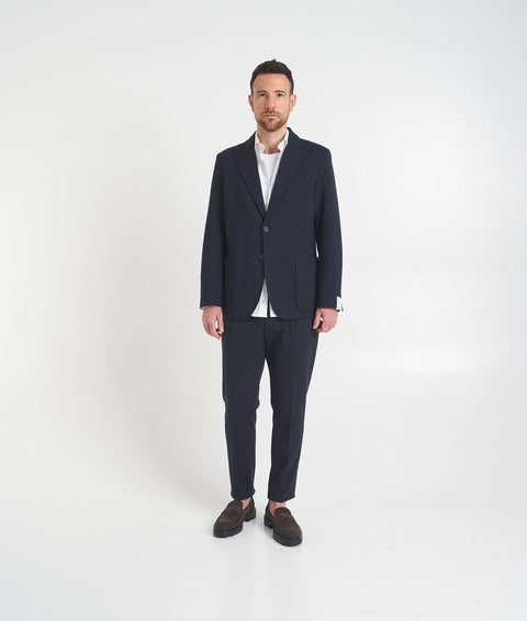 Blazer monopetto #blu