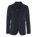 Blazer in velluto a coste sottili #blu