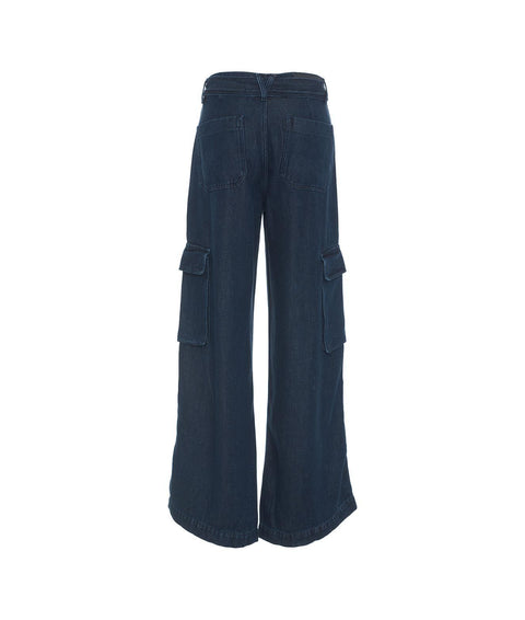 Jeans 'Cargo Palazzo' #blu