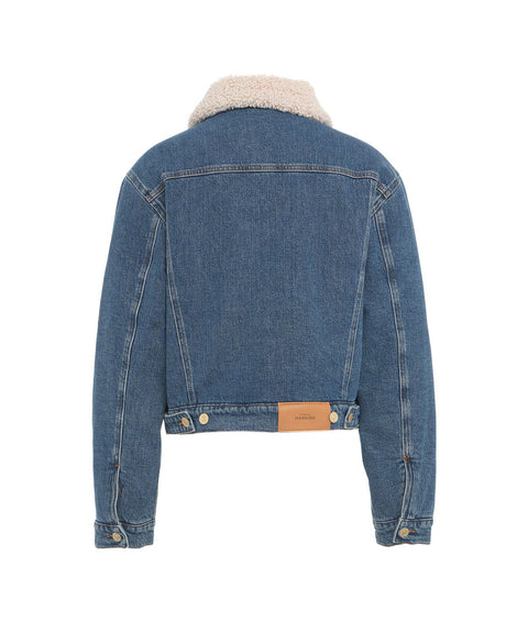 Giacca in denim Sherpa 'Nellie' #blu