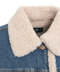 Giacca in denim Sherpa 'Nellie' #blu