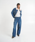 Giacca in denim Sherpa 'Nellie' #blu