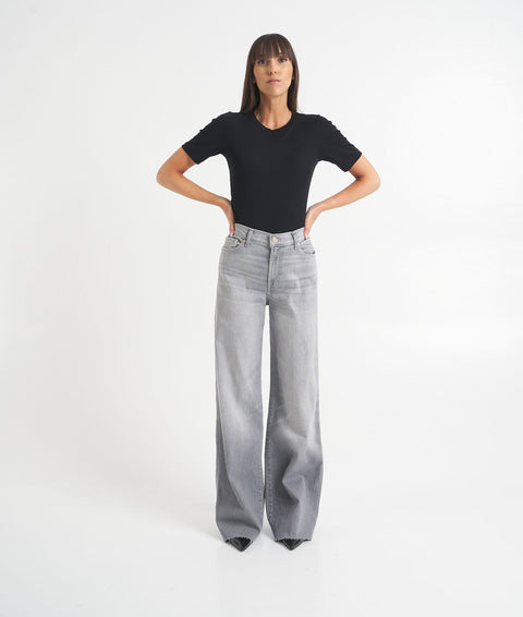 Jeans wide leg 'Lotta' #grigio