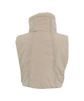 Gilet imbottito cropped #grigio